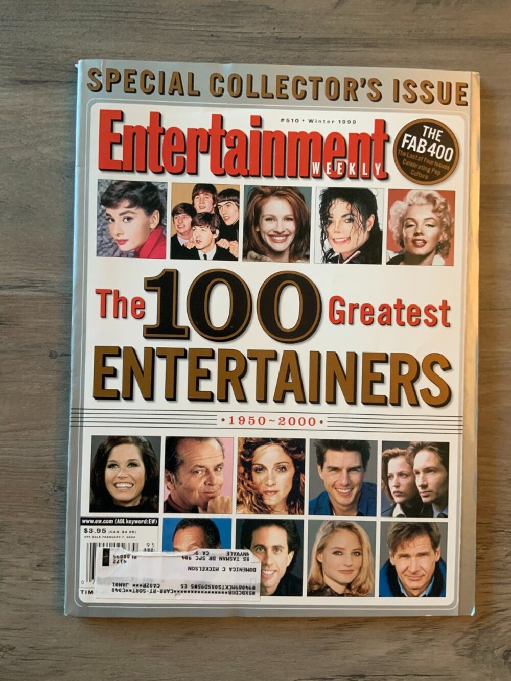 Vintage Entertainment Weekly Winter 1999 #510 100 Greatest Entertainers (124)